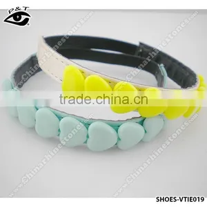 6 Colors Heart Design Not-slip Lace Elastic Shoe Straps Decorative Shoe Strap thumbnail-2
