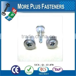 Hex Washer Head Or Round Head Phil Recess Self Drilling Screw Flat CSK Head Phil Recess Self Drilling Screw thumbnail-5