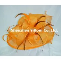 YRSM14165 Cocktail Hat/ Church Hat/sinamay Hat/ Kentucky Derby Hat/ Race Hat/ Cocktail Hat thumbnail-1