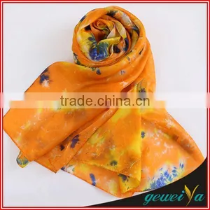 New Digital Printed Silk Georgette Scarf thumbnail-1