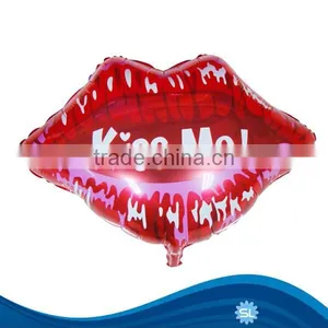 New Design Kiss me Lips Foil Balloon for Valentine's Day thumbnail-1
