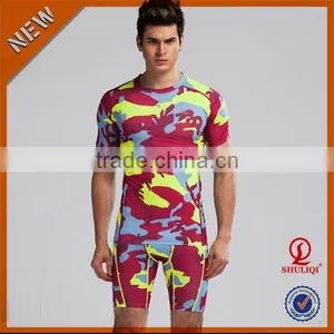 Wholesale Tracksuit ,custom Gym T-shirts& Shorts Sport Wear ,sport Suit With Cheap Price H-693 thumbnail-1