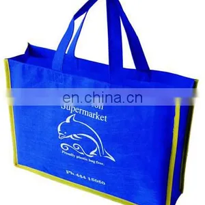 2014 Cheap Durable Blue Advertising Non Woven Bag thumbnail-1