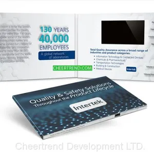Customized Printing Video Book /video Brochure/video Greeting Card With 4.3 Inch LCD Display thumbnail-3