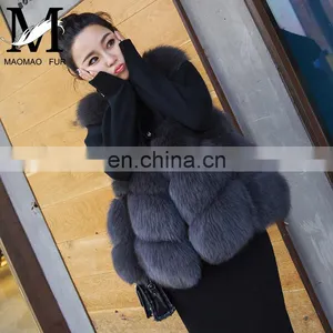 Factory Wholesale New Fashion Sleeveless Lady Winter Fur Vest Real Fox thumbnail-2