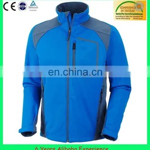 Hot Sale OEM Soft Shell Jacket Blue Highly Breathable Waterproof Windbreak Softshell Jacket - 6 Years Experience thumbnail-1