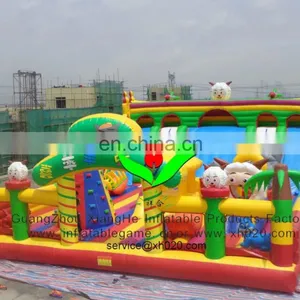 PVC Tarpaulin Suitable on Square Inflatable Giant Cartoon Fun City thumbnail-1