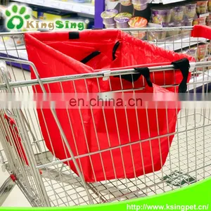 Foldable Trolley Cart Supermarket Shopping Bags, Multifunctional Reusable Shopping Cart Bags thumbnail-1