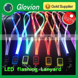 New Design TPU LED Lanyards TPU LED Lanyards for Party Single Flashing Lanyard thumbnail-2