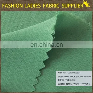 2014 Fashional Attractive Filament Polyester 75D Chiffon for Girl's Garment thumbnail-2