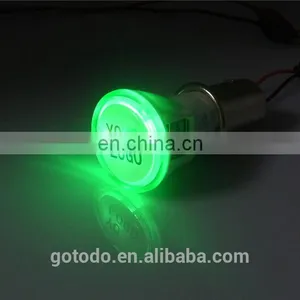 Car Dual Usb Charger With Your LOGO and LED Ring, Micro Universal Dual Usb Car Charger thumbnail-4