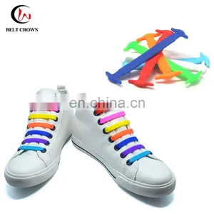 Mixed Color Elastic Silicone No Tie Shoelaces Design for Lock no Tie Shoelaces thumbnail-1