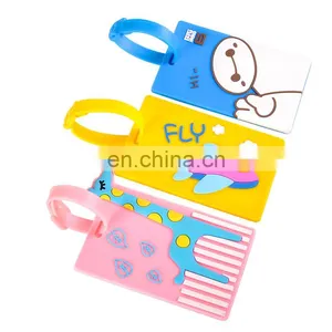 Custom Soft Pvc Travel Baggage Bag/handbag Tag/silicon Rubber Luggage Tag thumbnail-1