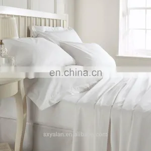 100% Cotton Hotel Linen Plain Flat Sheet thumbnail-3