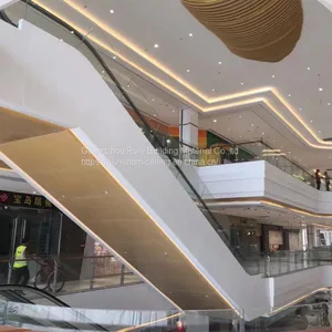 Wooden Grain Aluminum Wall Panel for Shopping Mall/Customized Aluminum Panel/Manufacturer of Aluminum Panel thumbnail-1