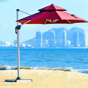 High Quality Banana Side Big Garden Cantilever uv Patio Umbrella for Outdoor thumbnail-1