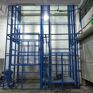 Single Sides Hydro Cylinder Hydraulic Lift Elevator Warehouse Goods Lift thumbnail-1