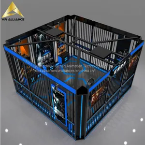 Immersive Virtual Reality War Battle Motion Simulator Equipment 9D VR Multiplayer Shooting Game Machine thumbnail-2