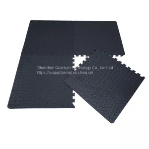QT MAT Non-toxic Odorless Formamide Below 200PPM 24in x 24in 4pcs/set EVA Foam Leaf Texture Interlocking Gym Puzzle Exercise Mat thumbnail-1