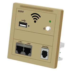 KY928 300Mbps Indoor 86 Wall Socket WiFi in Wall Access Point Wireless AP WAN LAN RJ 45 Port Repeater Router thumbnail-4