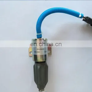 Stop Solenoid 332/J5060 716/30091 for JS180 JS240 JS260 JS160 Stopper Motor 24V thumbnail-1