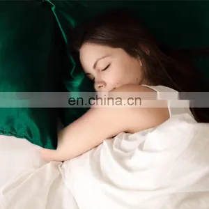 Luxury Ultra-soft Cozy 100% Polyester Silky Smooth Queen Satin Pillowcase For Home thumbnail-3