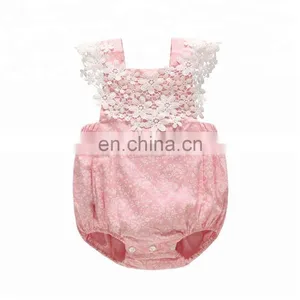 Boutique Kids Rompers Onesie Floral Soft Newborn Baby Clothes thumbnail-1
