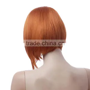 Short Straight Japan's Hair Woman Wig Full Cap Synthetic Wig 2202 thumbnail-5