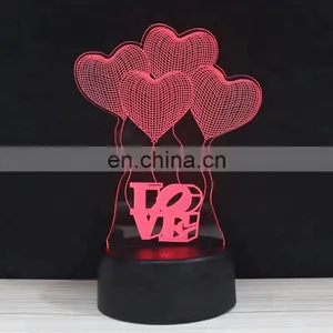 Custom Design USB Acrylic Lighting 3d Desk Light Table Lamp for Kids thumbnail-1