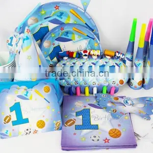 2016 New 78pcs Sports Boy Kids Boys Birthday Party Decorations Kids Event Party Supplies Party Decoration PS001 thumbnail-1