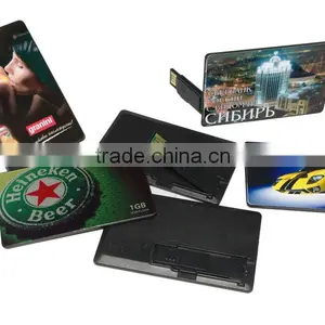 Custom Cheap Double Printing Gift Credit Card USB /usb Card /business Card Flash Drive Stick With Custom Logo thumbnail-1
