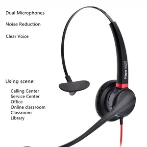 Hion U90 Popular Calling Center Online Teacher’s Best Choice USB Dual Microphones Noise Reduction Headphone thumbnail-4