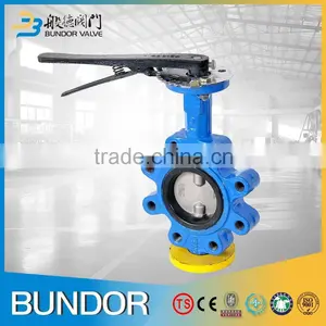 4 Inch Cast Iron Manual Double Stem Lug Butterfly Valve thumbnail-3