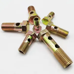 Metric Hexagon Socket Head Cap Banjo Pipe Joint Size M10 High Pressure Bolt Banjo Bolt With Hole thumbnail-1