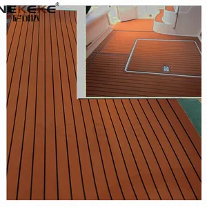 NEKEKE Dark Brown + Black Seam Line EVA Foam Sheet Ship Eva Cheap Outdoor Decking thumbnail-4