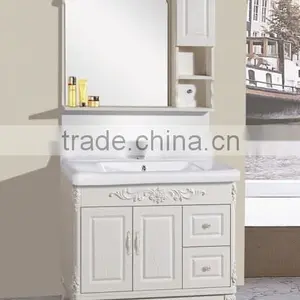 China Economical Wall Hung Cabinet With Mirror and Light Frpm Henan thumbnail-4