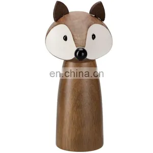 2021 Best Quality Custom Logo New Design Mini Acacia Wooden Salt Pepper Grinders thumbnail-5
