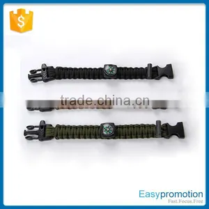 Outdoor Sport Weaving Survival Bracelet/paracord Survival Braided Bracelet Wholesale thumbnail-5