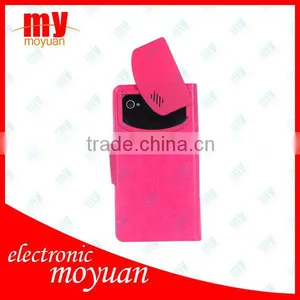 Wholesale ! 2013 On Selling New Arrival Contrast Color Leather Case For IPhone 4/ 4S /5 pu Leather Cover Wallet Case thumbnail-1