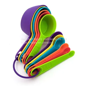 12pieces Set of Color Plastic Measuring Spoon and Measuring Cup Combination Measuring Set thumbnail-2