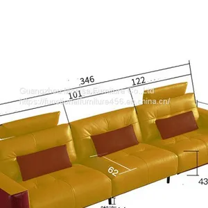 Light Luxury Leather Soft Sofa Space Capsule Cinema Sofa Large Living Room Combination Electric Reclining Function thumbnail-4