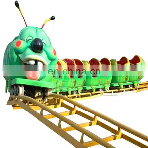 Family New Cheapest Adult Amus Park Equip Magnetic Children Wacky Worm Train Small Roller Coaster For Sale thumbnail-1