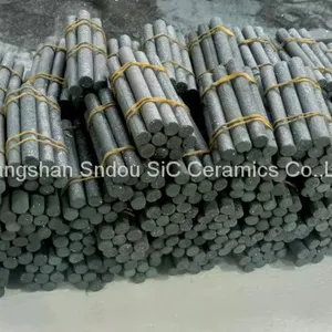 ReSiC Pins, Recrystallized Silicon Carbide Ceramic Tube, RSiC Bars, RSiC Pipes in China Tangshan SnDou thumbnail-1