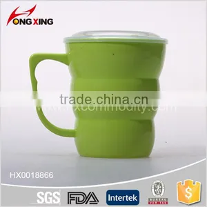 Hot Sale Microwave pp Plastic Soup Mug With Handle and Lid thumbnail-1