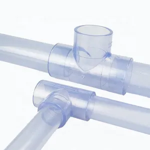 Transparent Round Clear Acrylic PVC Pipe Tube Customized Color Material thumbnail-3