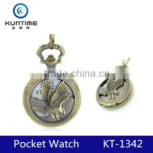 Mechanical Pocket Watch With Eagle Design Quartz Pocket Watch Kids Pocket Watch thumbnail-1
