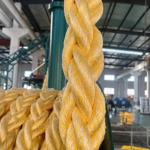 High Strength Polypropylene Cable Polyester Hawser Blend 8/12 Strands for Mooring Rope for Marine Use Vessel Towing thumbnail-4