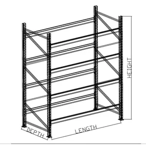 Stacking Pallet Racking Steel Shelf Tire Storage Rack thumbnail-2