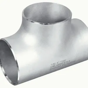 304/316L Stainless Steel Straight Seamless Irrigation Systems Plumbing Material Pipe Fitting 3 Way Staright Tee of Plumbing Connector Adapter thumbnail-1