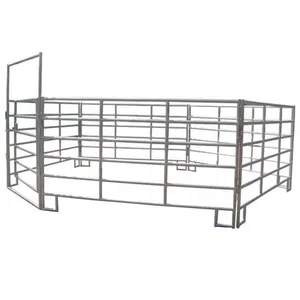 Galvanized Cattle Panel Tube 6 Ovals 6ft 10ft Long Utility Crowding Corral Panel / Livestock Pens thumbnail-1